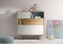 Buffet Aura en tobacco et modules ochre et forest - TREKU