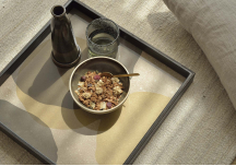 Plateau carré Cinnamon Overlapping Dots - ETHNICRAFT