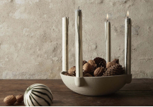 Bougeoir Bowl en grès - FERM LIVING