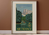 Affiche Air France / Canada A056 - SALAM EDITIONS