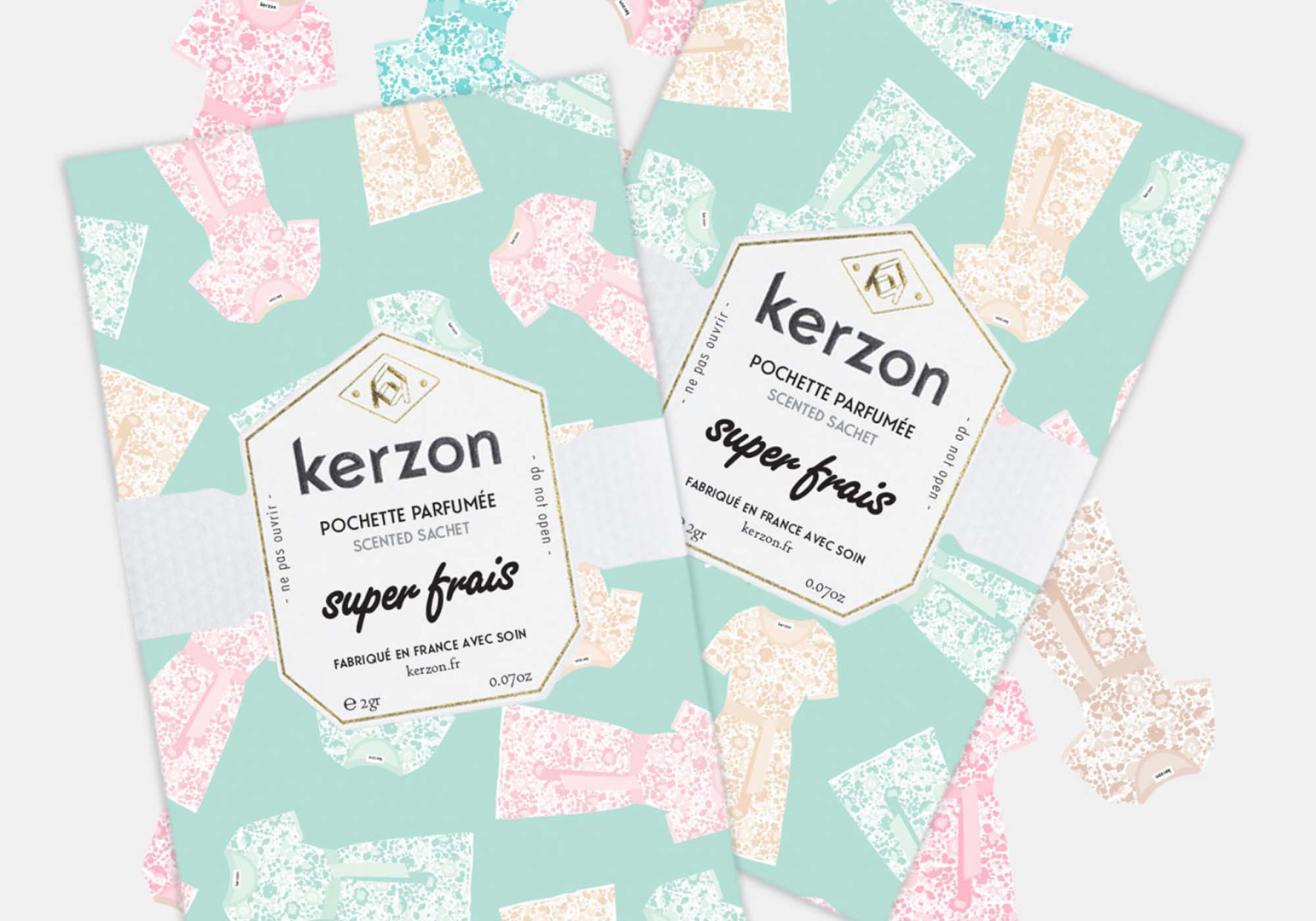 Lot de 2 Sachets parfumés Super Frais - KERZON