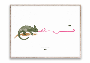 Affiche "Charlie The Chameleon" 30x40 - PAPER COLLECTIVE