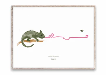 Affiche "Charlie The Chameleon" 30x40 - PAPER COLLECTIVE