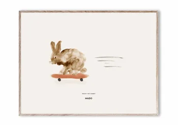 Affiche "Rocky The Rabbit" 30x40 - PAPER COLLECTIVE