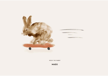 Affiche "Rocky The Rabbit" 30x40 - PAPER COLLECTIVE