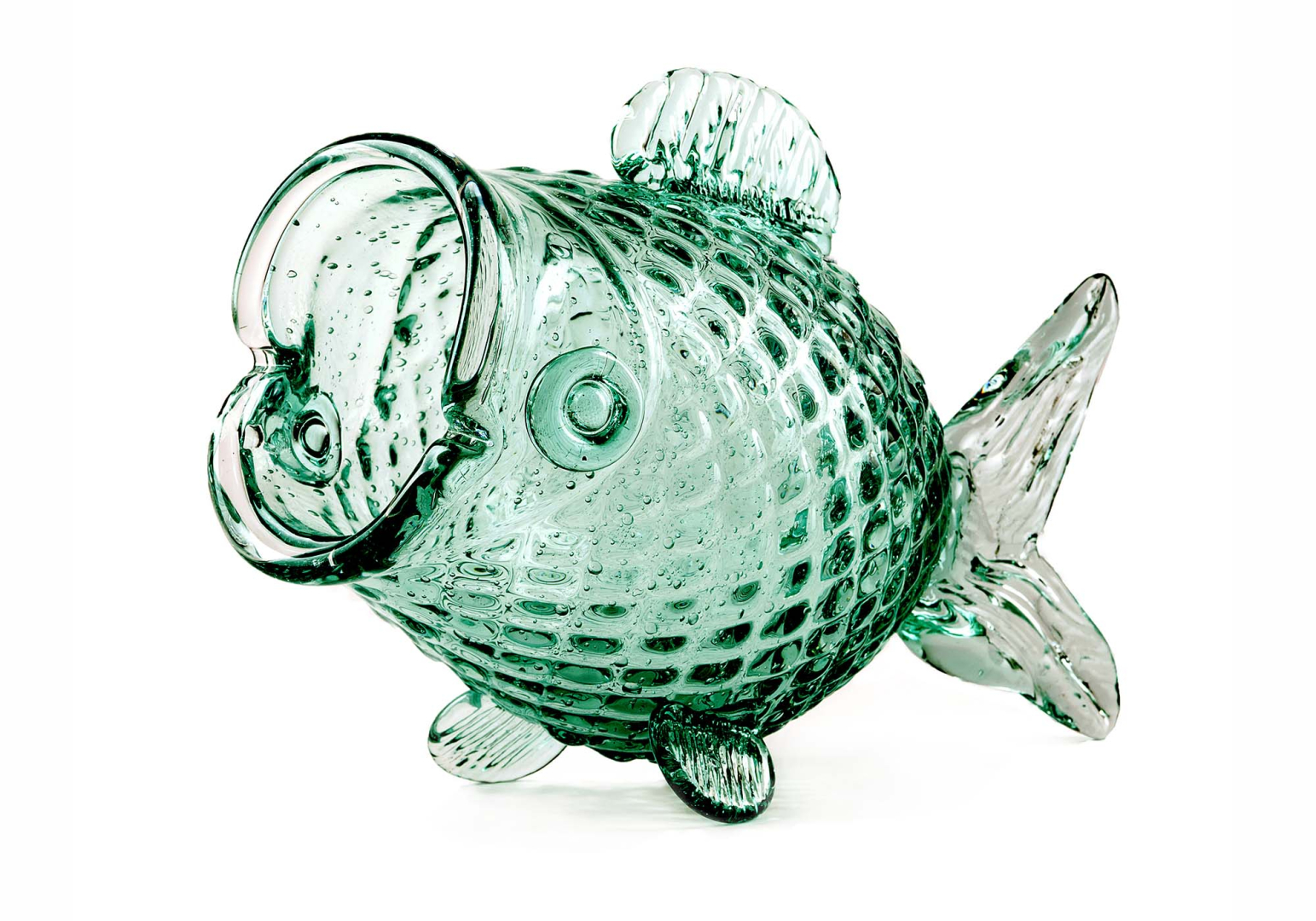 Jarre Fat Fish en verre recyclé - POLS POTTEN