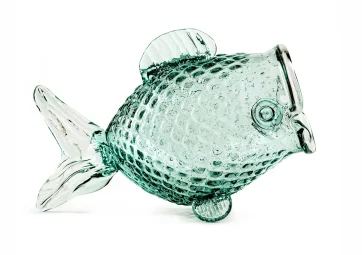 Jarre Fat Fish en verre recyclé - POLS POTTEN