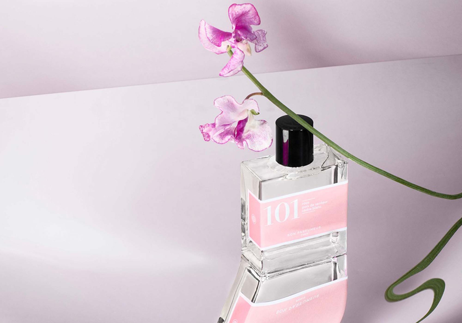 Parfum 101 Rose Pois de senteur Cèdre blanc 30ml - BON PARFUMEUR