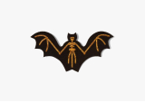 Broche Squelette de chauve souris grande boite - MACON & LESQUOY