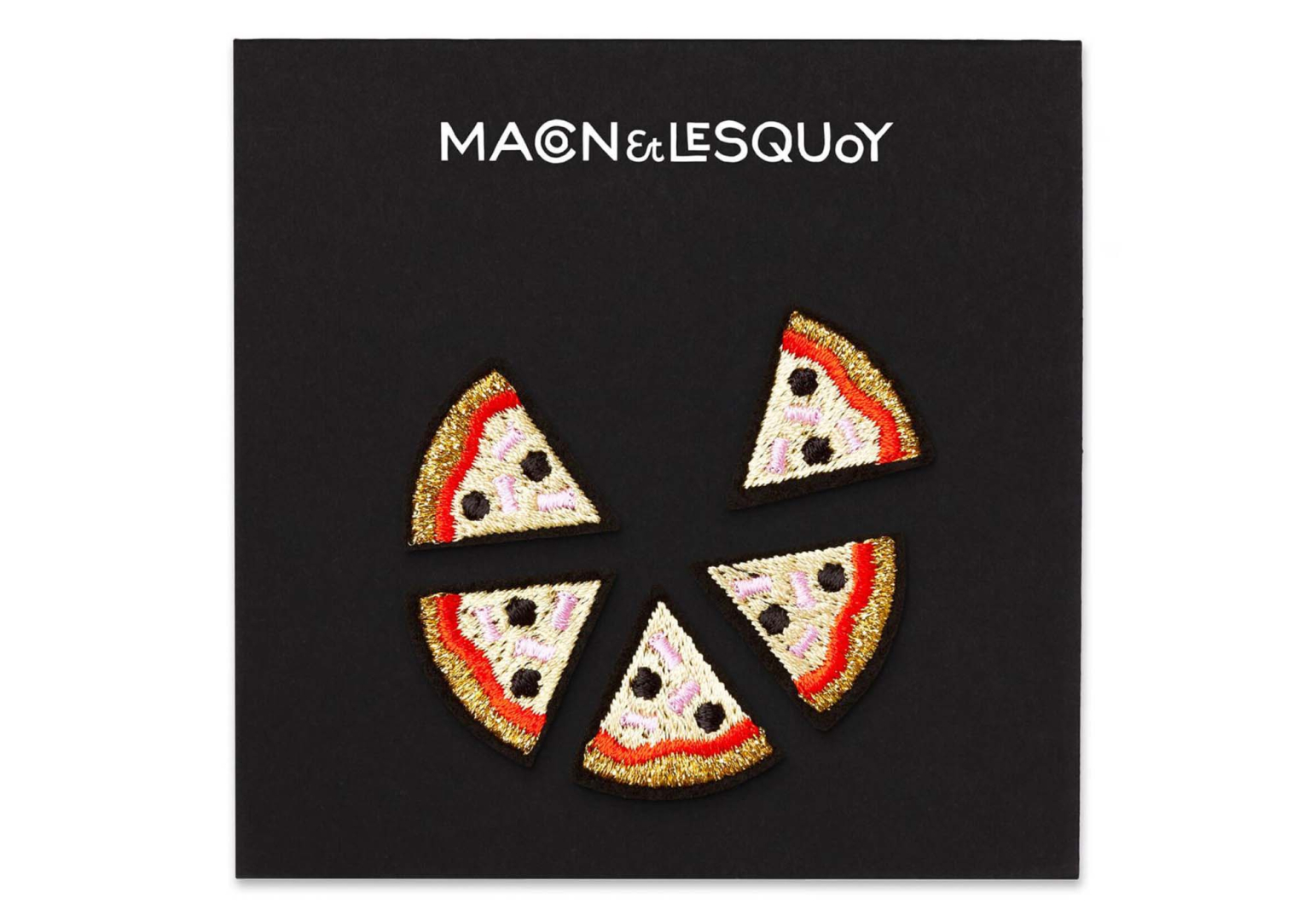 5 Ecussons "Pizza" - MACON & LESQUOY