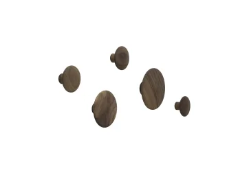 Patere Dots Wood walnut - MUUTO