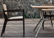 Fauteuil Repas Diuna en teck / aluminium - OASIQ