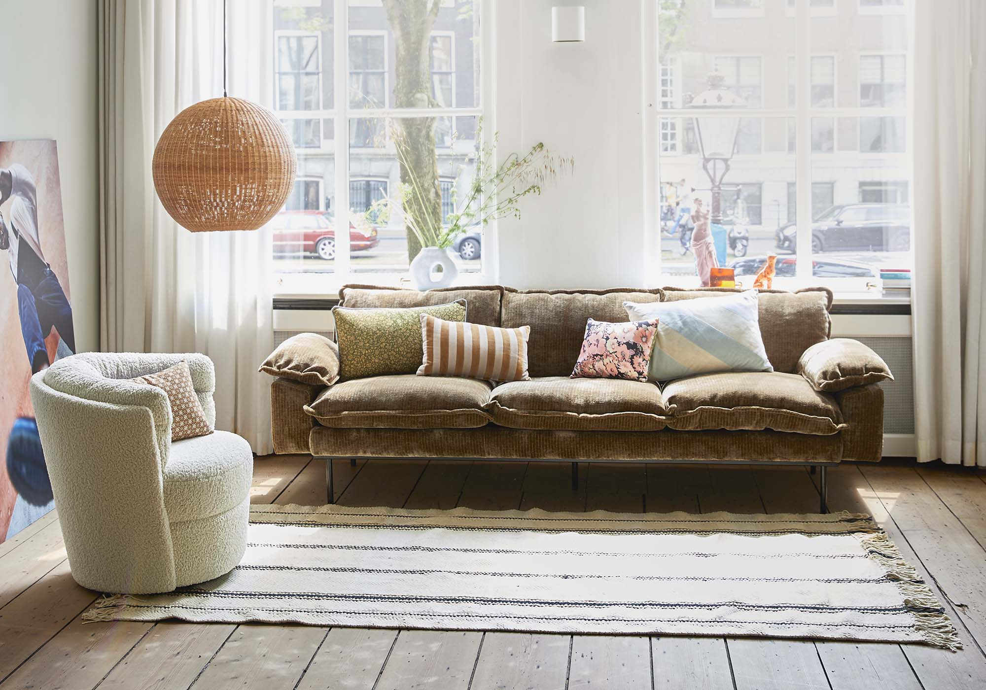 Canapé Retro à l'esprit vintage plusieurs tailles HK LIVING