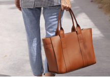 Cabas cuir lisse - LA BENJAMINE