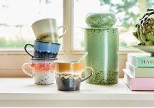 Americano Mug 70s Ceramics fire - HK LIVING
