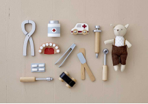 Set de 9 Jouets Dentiste Eleo en bois - BLOOMINGVILLE