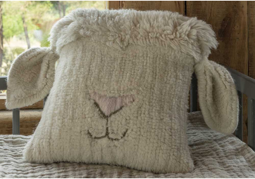 Coussin Pink Nose Sheep en laine - LORENA CANALS