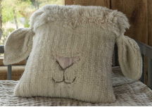 Coussin Pink Nose Sheep en laine - LORENA CANALS