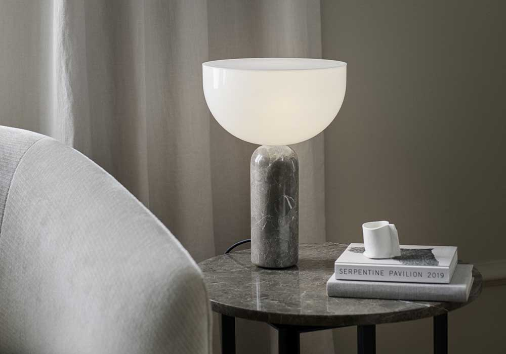 Lampe de table Kizu gris du marais - NEW WORKS