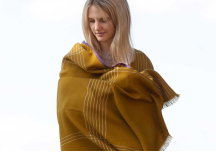 Etole Playing Madras ocre - MILLE ET CLAIRE