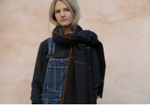 Etole Playing Madras slate orange brûlée - MILLE ET CLAIRE