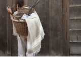 The Belgian Towel Fouta Flax stripe - LIBECO