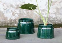 Pot de fleur vert fonce S - SERAX