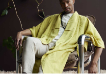 Fauteuil lounge Chrome velvet brown - HK LIVING