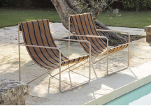 Desert Lounge Chair stripe - FERM LIVING