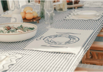 Set de table Laurens Navy Stripe - BUSINESS & PLEASURE