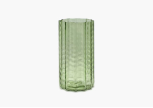 Vase 02 Waves green transparent - SERAX