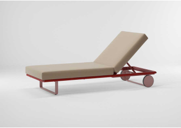 Chaise longue Bitta pieds aluminium - KETTAL