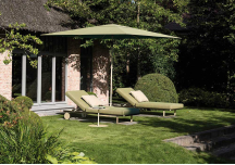 Chaise longue Bitta pieds aluminium - KETTAL