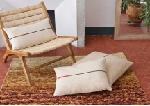 Coussin Sema Ortie ligne metis - MILLE ET CLAIRE