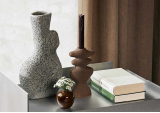 Bougeoir Yara L dark sand - FERM LIVING