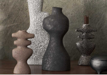 Vase Yara M rustic iron - FERM LIVING