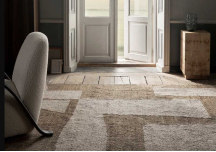 Tapis Piece off-white / toffee - FERM LIVING