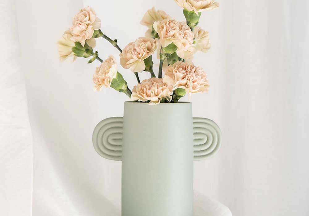 Vase en céramique Ambre Bicolore