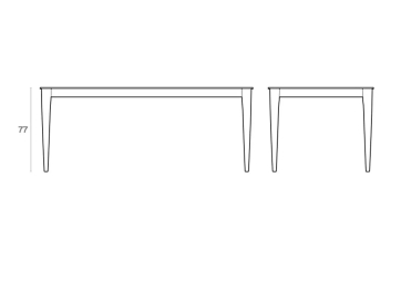 Table Opera plateau HPL - IMPERIAL LINE