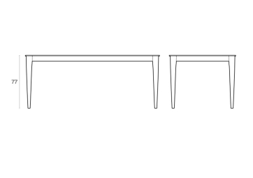 Table Opera plateau ceramique - IMPERIAL LINE