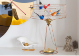 Lampe Volière Tambour D38xH55 - MATHIEU CHALLIERES