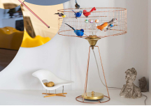 Lampe Volière Tambour D38xH55 - MATHIEU CHALLIERES