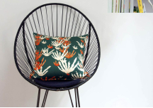 Coussin Branco vert 43x43 cm - ADJAMEE