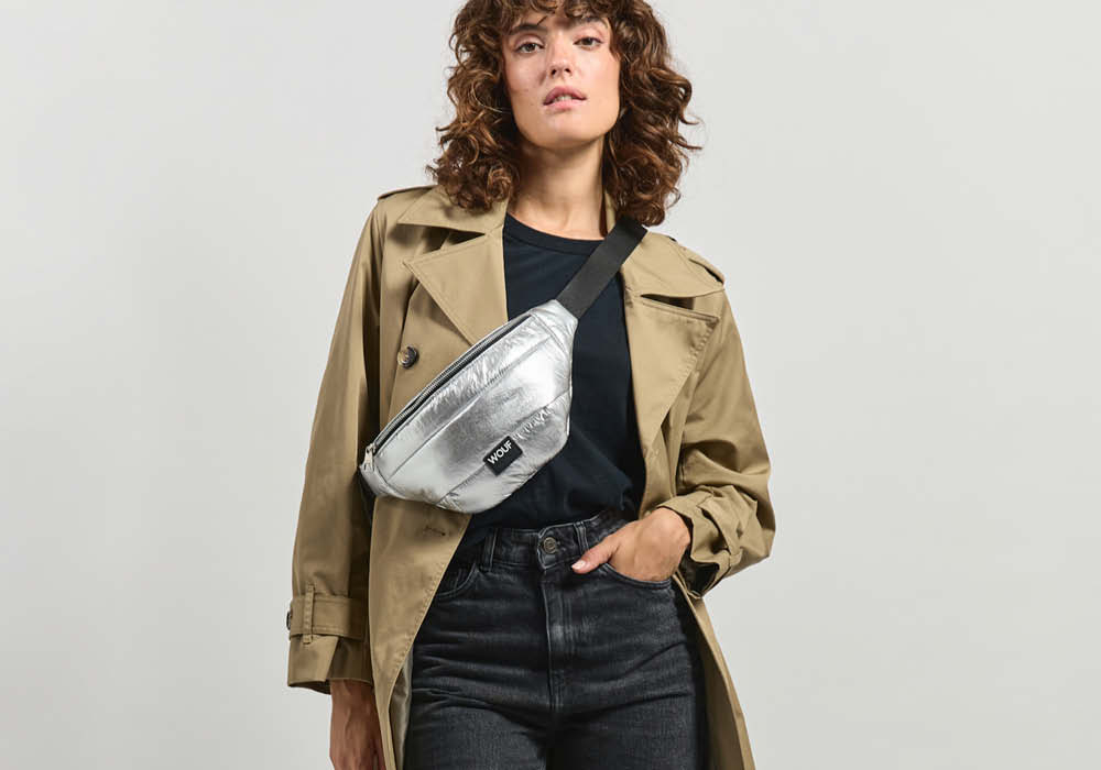 Sac banane Silver Glossy Wouf Meubles Déco Good Design Store