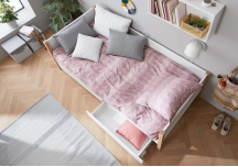 Banquette lit Nor avec 2 tiroirs 90x200 - FLEXA