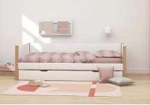 Banquette lit Nor avec lit gigogne 90x200 - FLEXA