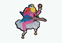 Ecusson thermocollant Free Seb (carte M) - MACON & LESQUOY