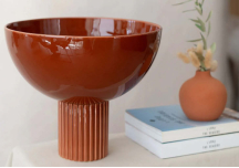 Lampe Coupo terracotta en céramique - OUSTAO