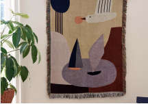 Couverture décorative Oiseaux - FERM LIVING