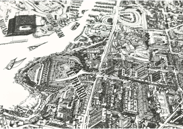 Sérigraphie Carte de Marseille - SARAH DELANCHY ILLUSTRATION